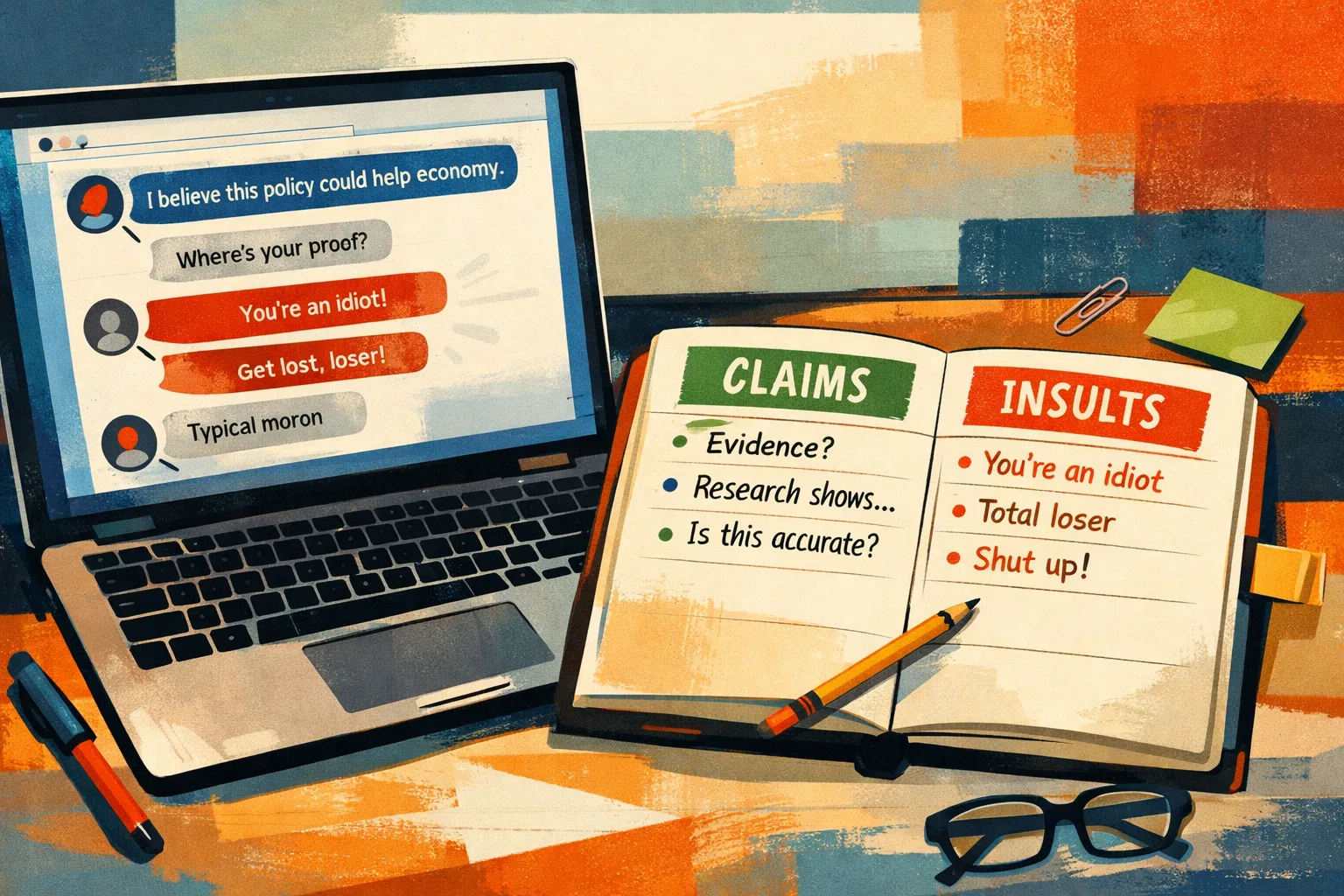 Overview image for When Personal Attacks Replace Reasons | Fallacy Lab