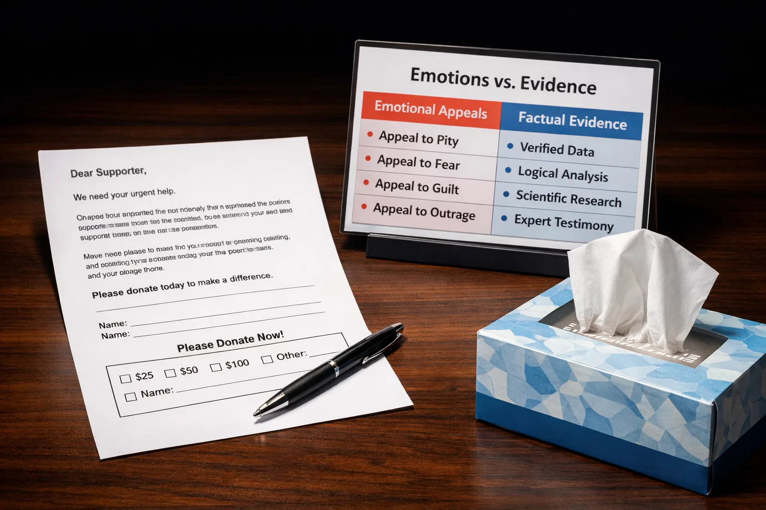 Overview image for When Does Emotion Replace Evidence? | Fallacy Lab