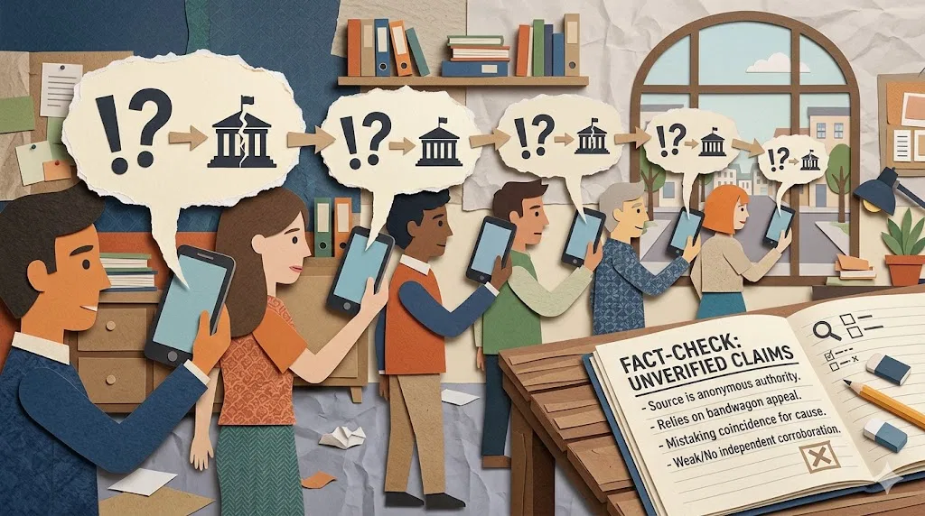 Overview image for Why Rumours Feel Like Evidence | Fallacy Lab