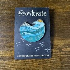 Listing image for Owlcrate May 2021 Enamel Pin, # 75 Lapel Logic Ends Where Love Begins Carded