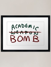 Listing image for academic BOMB Framed Art Print Framed Wall Art Poster Canvas Print Picture