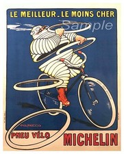 Listing image for VINTAGE MICHELIN TYRES ADVERTISING A2 POSTER PRINT