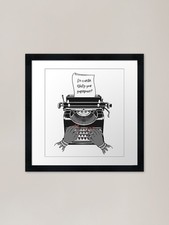Listing image for Writing Is My Superpower Framed Art Framed Wall Art Poster Canvas Print Picture