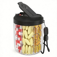 Listing image for Pill Dispenser with 7 Large Compartments - Pill and Supplement Organizer