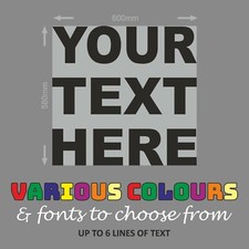 Listing image for Vinyl Graphic Sign Writing Poster lettering sign decal