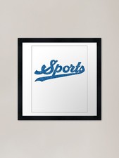 Listing image for Sports Team Logo Framed Art Print Framed Wall Art Poster Canvas Print Picture