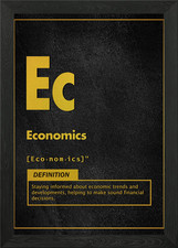 Listing image for Economics definition Framed Wall Art Poster Canvas Print Picture