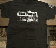 Listing image for Ad Hominem - I Hate You All Vintage XL 2-sided Black Metal T-Shirt