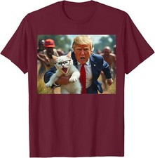 Listing image for Trump Holding Cat Funny Debate Reference Trump 2024 Unisex T-Shirt