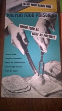 Listing image for Vintage 1950s public health awareness advert poster