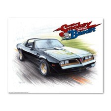 Listing image for Smokey & The Bandit Signed Art Print | 11x14 Retro Pop Culture Wall Art Unframed