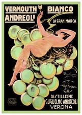 Listing image for VINTAGE VERMOUTH BIANCO ADVERTISING A2 POSTER PRINT