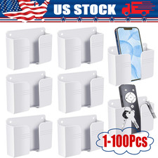 Listing image for Holder Wall Mounted Mobile Phone Charging Organizer Storage Box Stand Rack lot