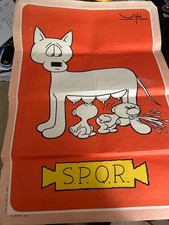 Listing image for SPQR 1970 Poster, Italian Satirical poster, Political cartoon poster