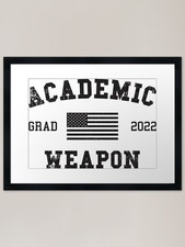 Listing image for Academic Weapon Framed Art Print Framed Wall Art Poster Canvas Print Picture