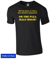 Listing image for Monty Python Argument Sketch T-shirt fun funny Homage retro humour John Cleese