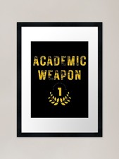 Listing image for Academic Weapon - Inspirational Fra Framed Wall Art Poster Canvas Print Picture
