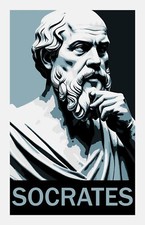 Listing image for Socrates Ancient Greek Philosopher Philosophy Motivation Success Poster 11x17