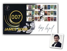 Listing image for George Lazenby '007' Autograph | James Bond Collectible First Day Cover + COA
