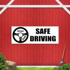 Listing image for Safe Driving Indoor Outdoor Vinyl Banner Design