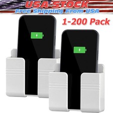 Listing image for Holder Wall Mounted Mobile Phone Charging Organizer Storage Box Stand Rack lot