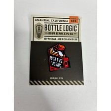 Listing image for BOTTLE LOGIC Brewing Beer Advertising Enamel Lapel Pin Anaheim CA Arcade