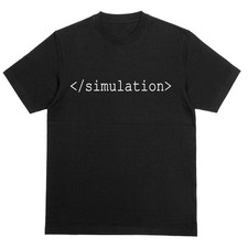 Listing image for Simulation Theory Tshirt Philosophical Tee | Coding God Argument Political