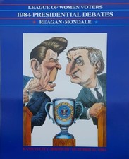 Listing image for 1984 Ronald Reagan vs Walter Mondale Debate Poster