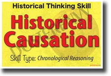Listing image for Historical Causation- NEW Social Studies POSTER