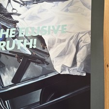 Listing image for Vintage Damien Hirst The Elusive Truth Poster Table With Tools 39x27 Rare 2005
