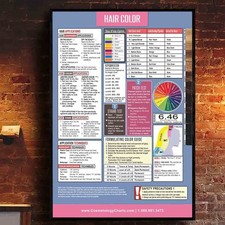 Listing image for Hair Color Chart Poster – Cosmetology Guide, Salon Education Wall Art Decor