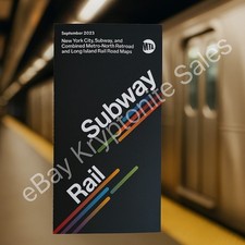 Listing image for 2025 New Version New York City MTA Transit NYC LIRR Subway Train Map Full Size