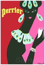Listing image for VINTAGE PERRIER ADVERTISING A3 POSTER PRINT