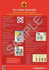 Listing image for Fire Safety Poster – Workplace Fire Risk & Evacuation Chart A2
