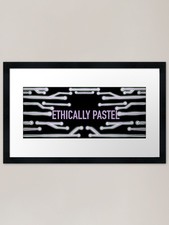 Listing image for Ethically Pastel version 2 Framed A Framed Wall Art Poster Canvas Print Picture
