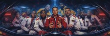 Listing image for Logic Merch Incredible True Story Album Spacesuits Rap Music Logic Poster 36x12