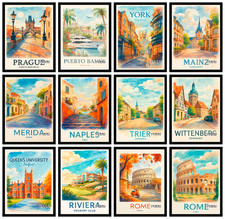 Listing image for City Streets & Architecture Poster | Travel Prints | Urban Wall Art Decoration