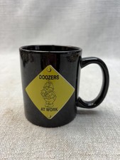 Listing image for Liquid Logic Black Coffee Mug Fraggle Rock Doozers At Work Ceramic Cartoon Small