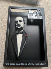 Listing image for The Godfather Don Corleone 3D Movie Poster Pop Culture Wall Art McFarlane Toys