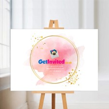 Listing image for BUSINESS LOGO SIGN WORK OFFICE SOCIAL MEDIA DISPLAY PRINT POSTER FOAM BOARD