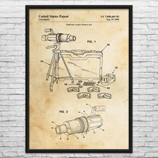 Listing image for Crime Light Kit Patent Wall Art: Detective Gift, Forensic Science, Police Decor