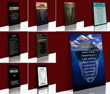 Listing image for Inspirational Motivational Quotes LAWS & KEY TO SUCCESS, HUSTLE CANVAS WALL ART