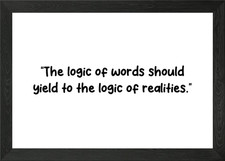 Listing image for Logic quotes Framed Wall Art Poster Canvas Print Picture