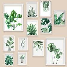 Listing image for Botanical Green Wall Art Prints Plant leaf Print Poster Pictures Home A3 A4